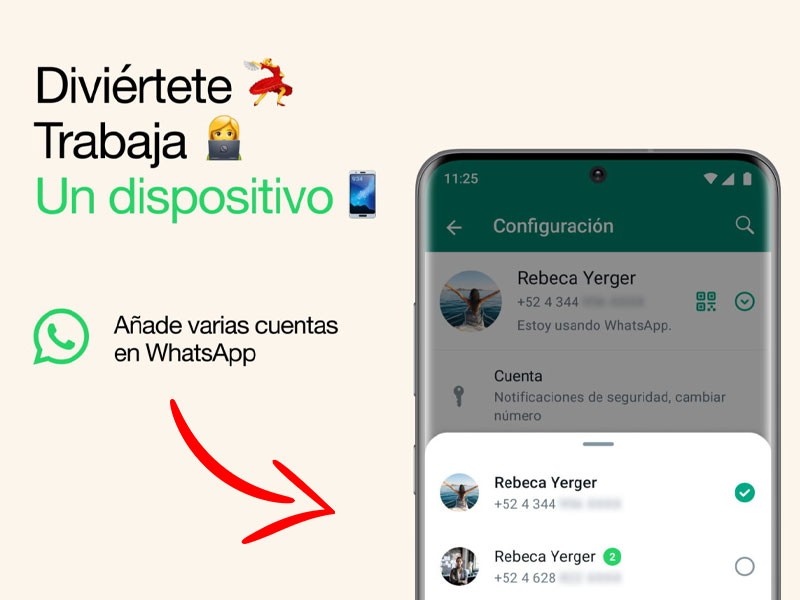 Cómo usar 2 cuentas de Whatsapp en un mismo teléfono
